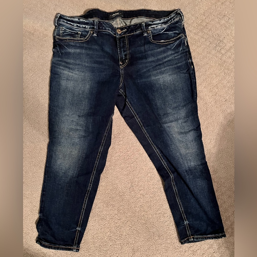 Silver jeans, size 20,